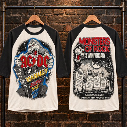 Vintage Monsters of Rock Raglan T-Shirt
