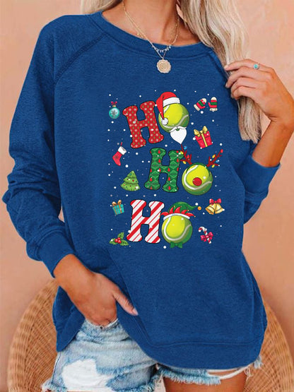 Women's Christmas Tennis Casual Sweatshirt