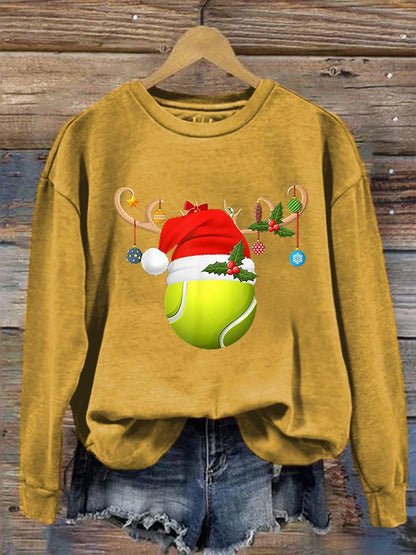 Women's Christmas Tennis Casual Sweatshirt