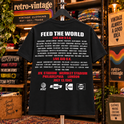 Live Aid 1985 Official Concert T-Shirt
