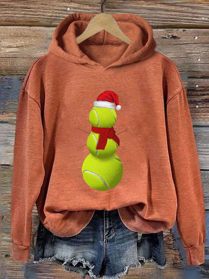 Women's Christmas Tennis Casual Hoodie