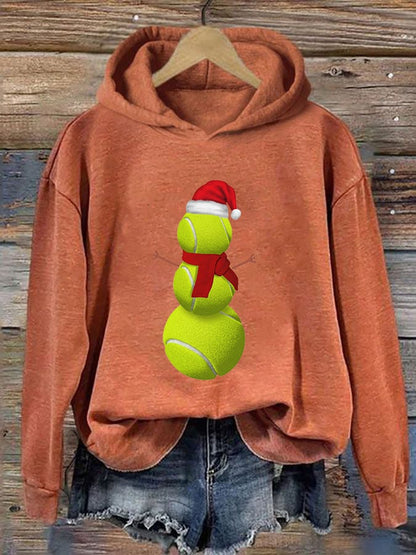Women's Christmas Tennis Casual Hoodie