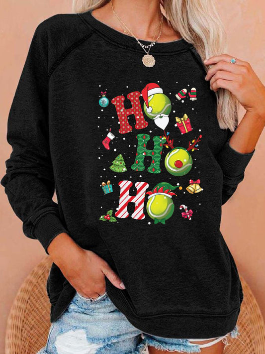 Women's Christmas Tennis Casual Sweatshirt