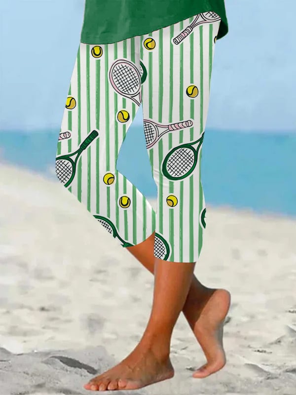 Women's Fun Tennis Print Leggings