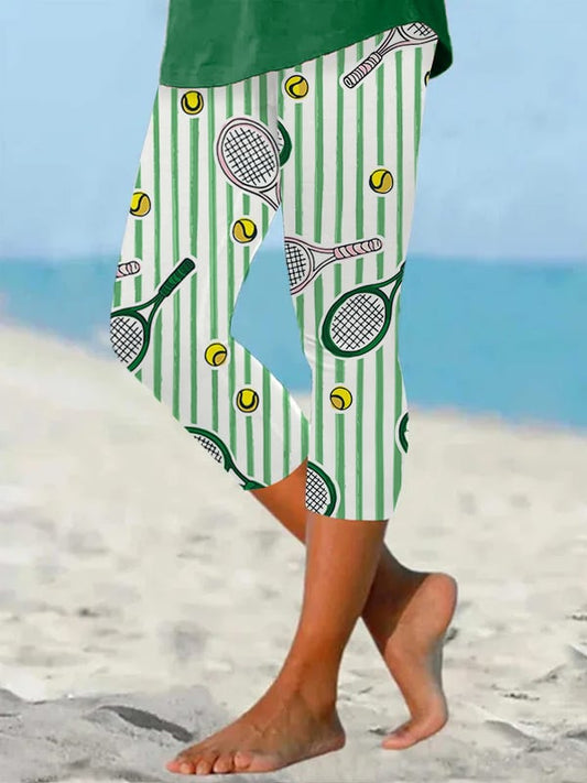 Women's Fun Tennis Print Leggings