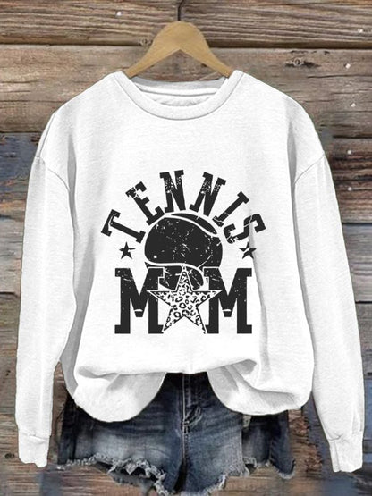 Women'S Tennis Mom Printed Sweatshirt