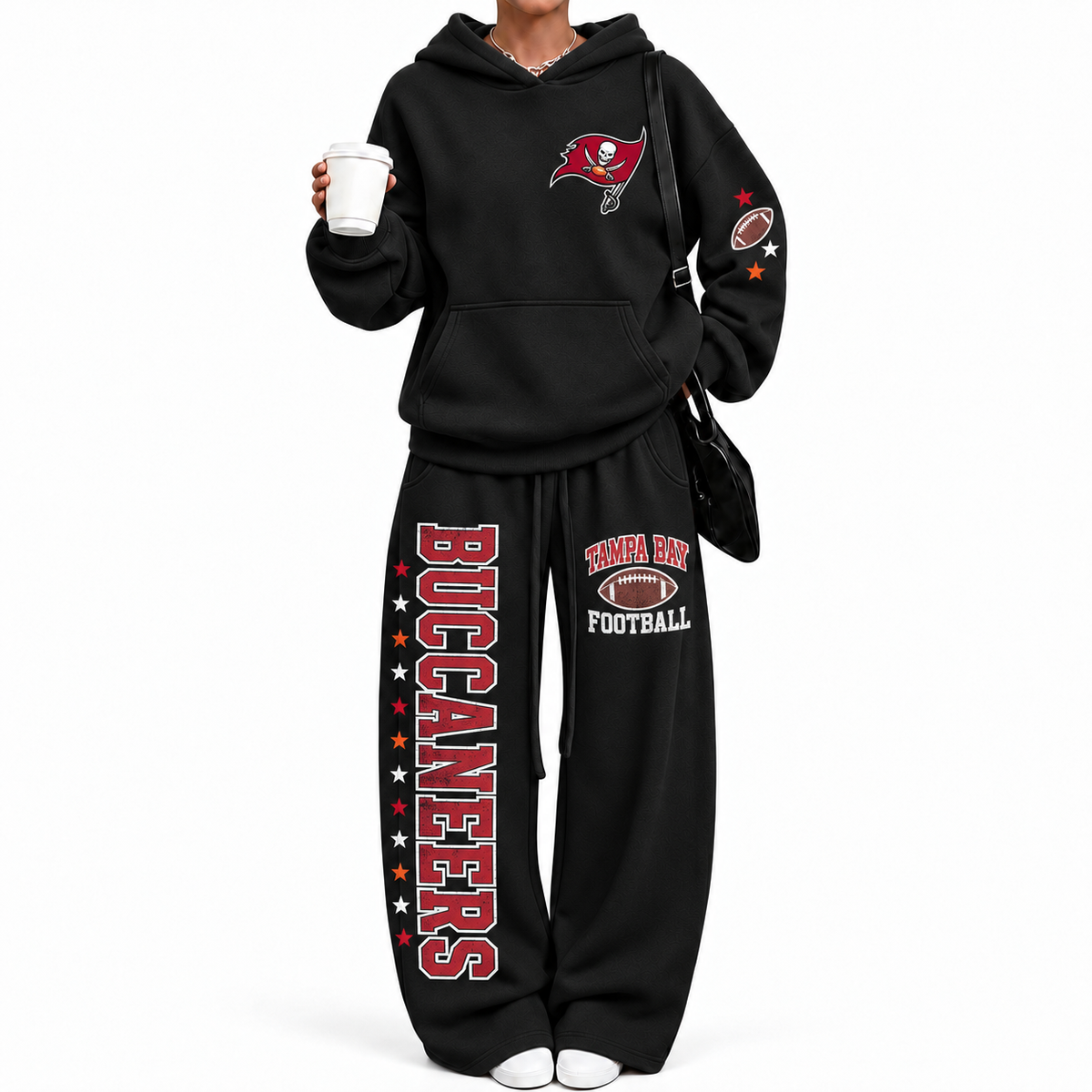Tampa Bay Buccaneers-Vintage Plush Hoodie set