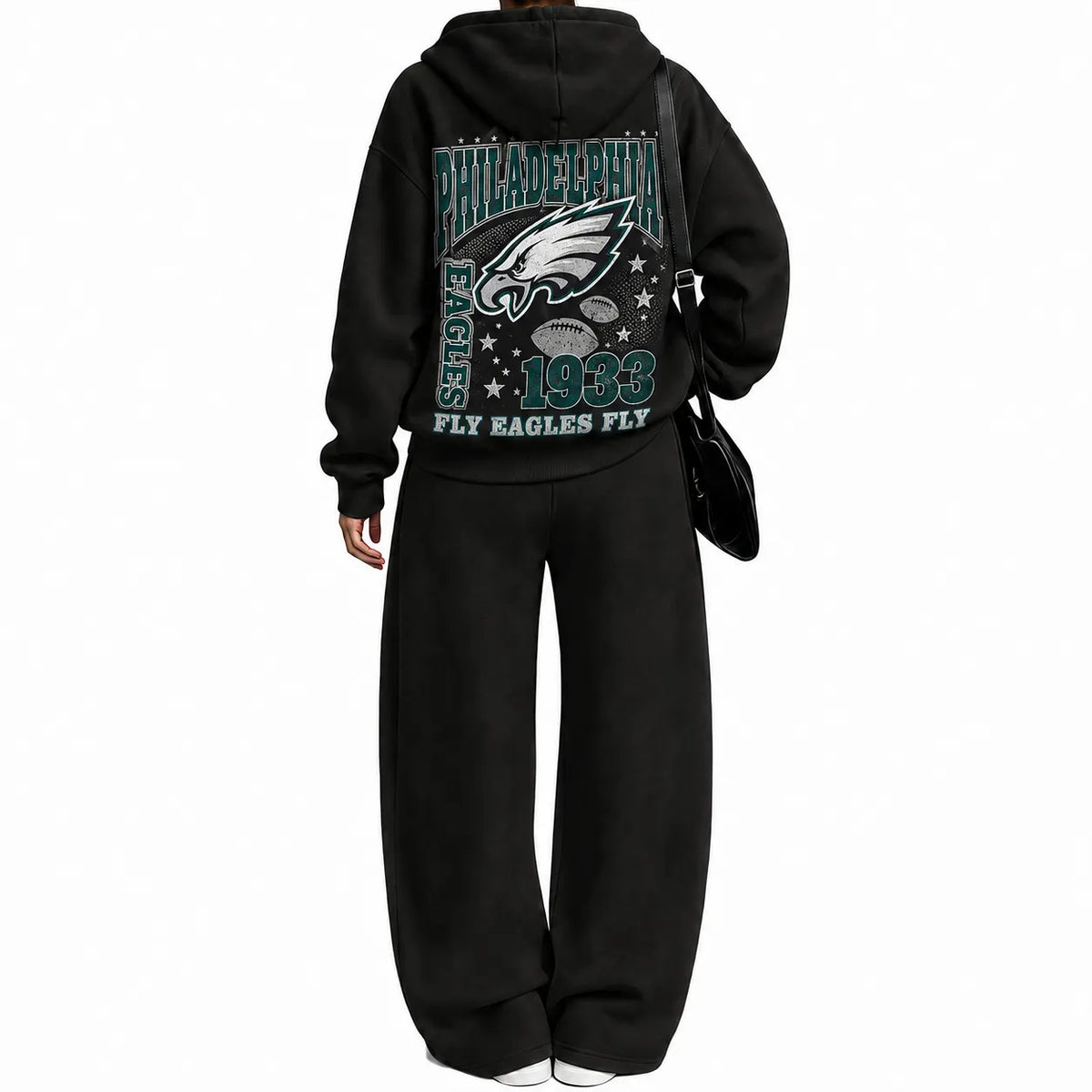 Philadelphia Eagles-Vintage Plush Hoodie set