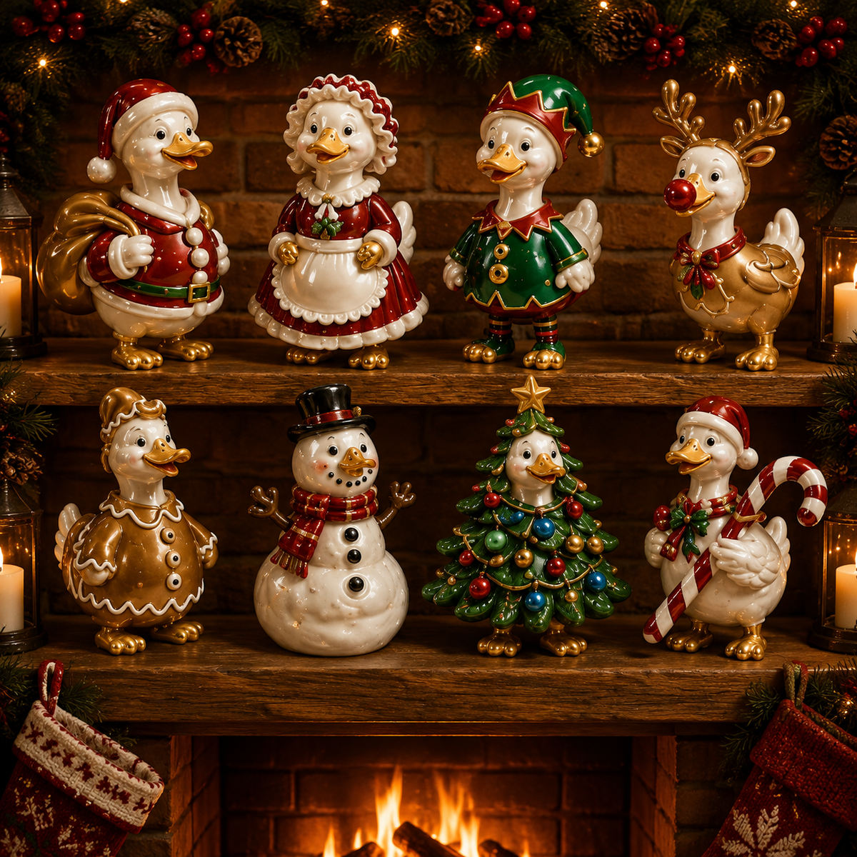 Duck 24-Day Advent Calendar – Christmas Countdown Collectible Figurines