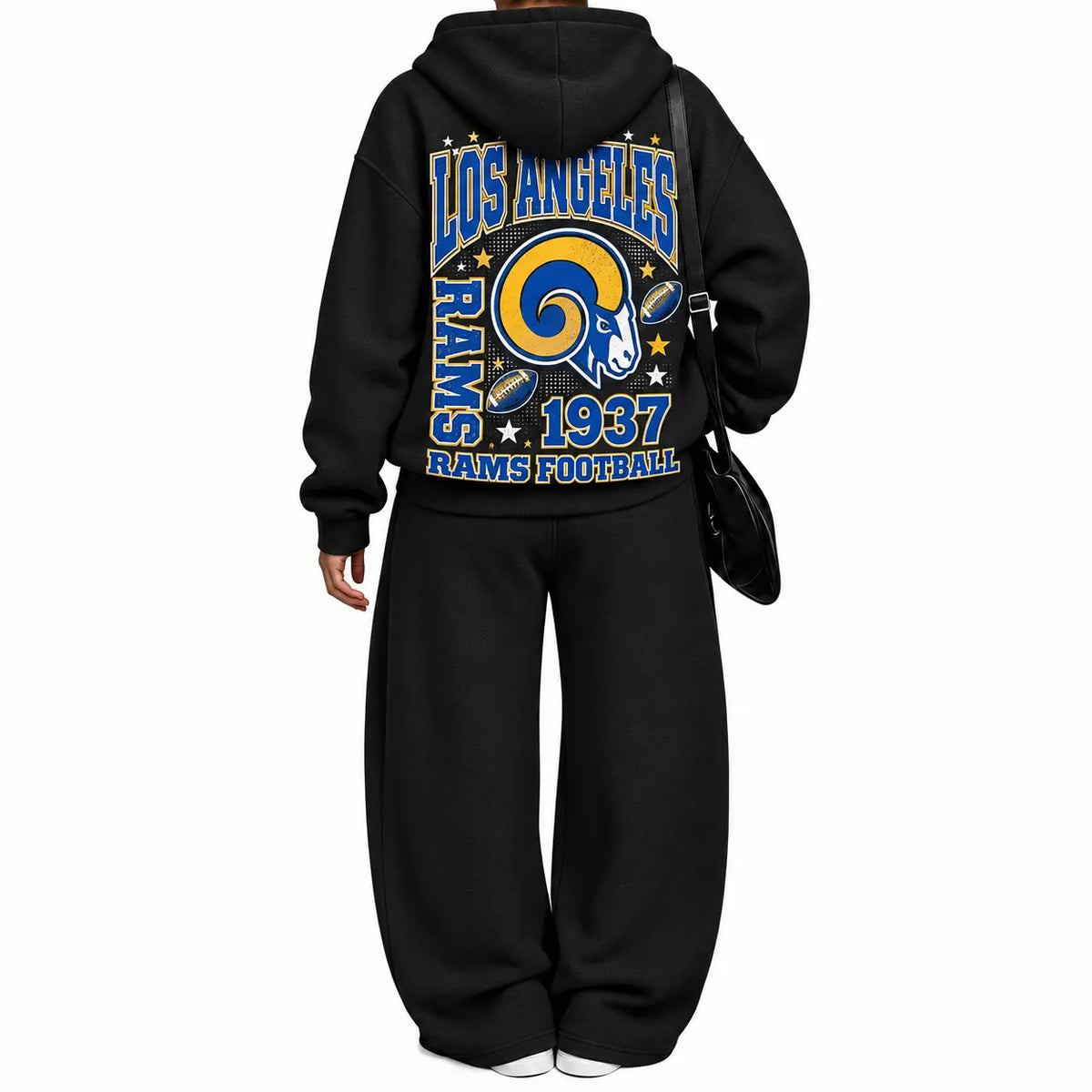 Los Angeles Rams-Vintage Plush Hoodie set