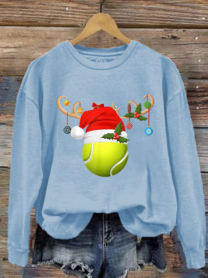 Women's Christmas Tennis Casual Sweatshirt