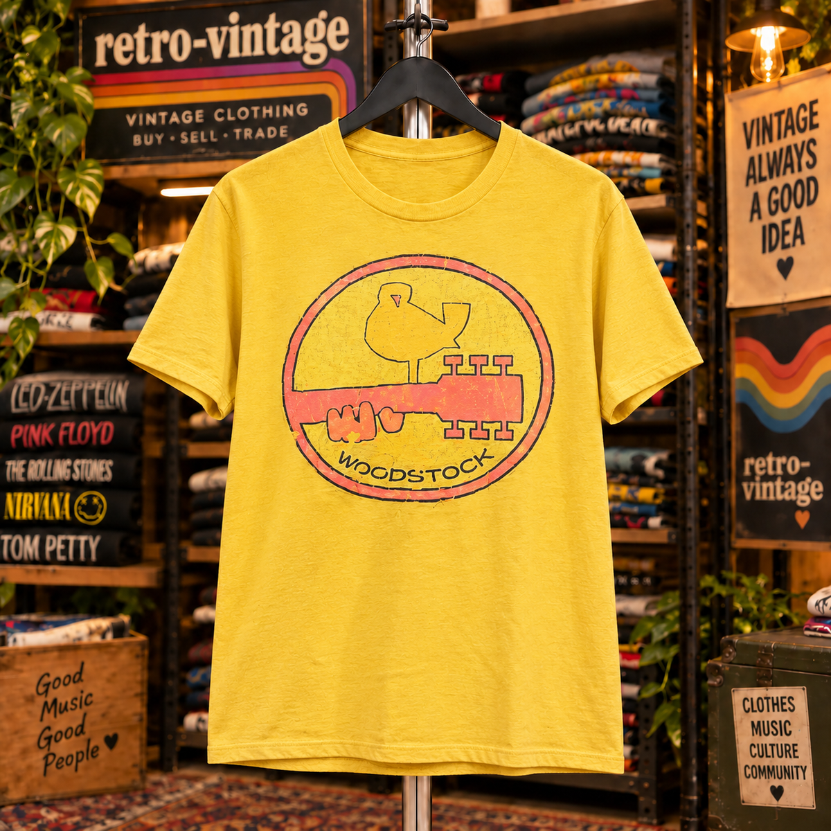 Retro Woodstock Festival Hippie T-Shirt