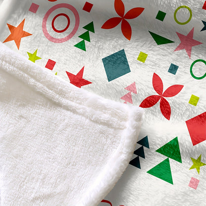 Cozy Christmas Tree Printed Throw Blanket - The Perfect Multi-Purpose Gift for All Seasons!