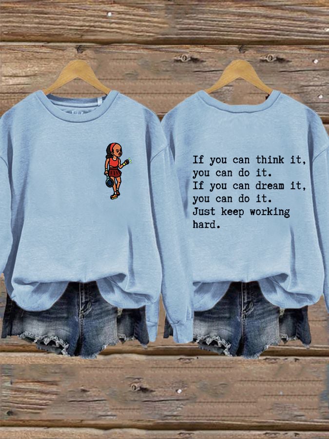 Women's Love Tennis Casual Sweatshirt