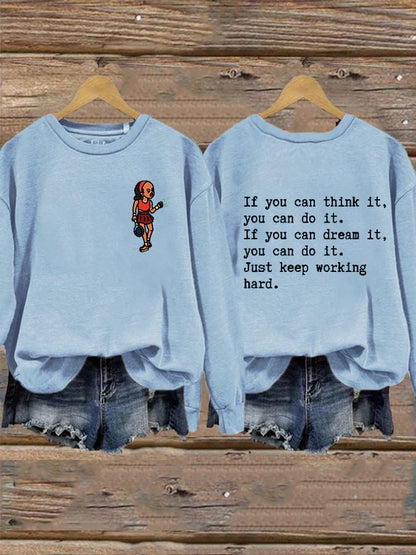 Women's Love Tennis Casual Sweatshirt