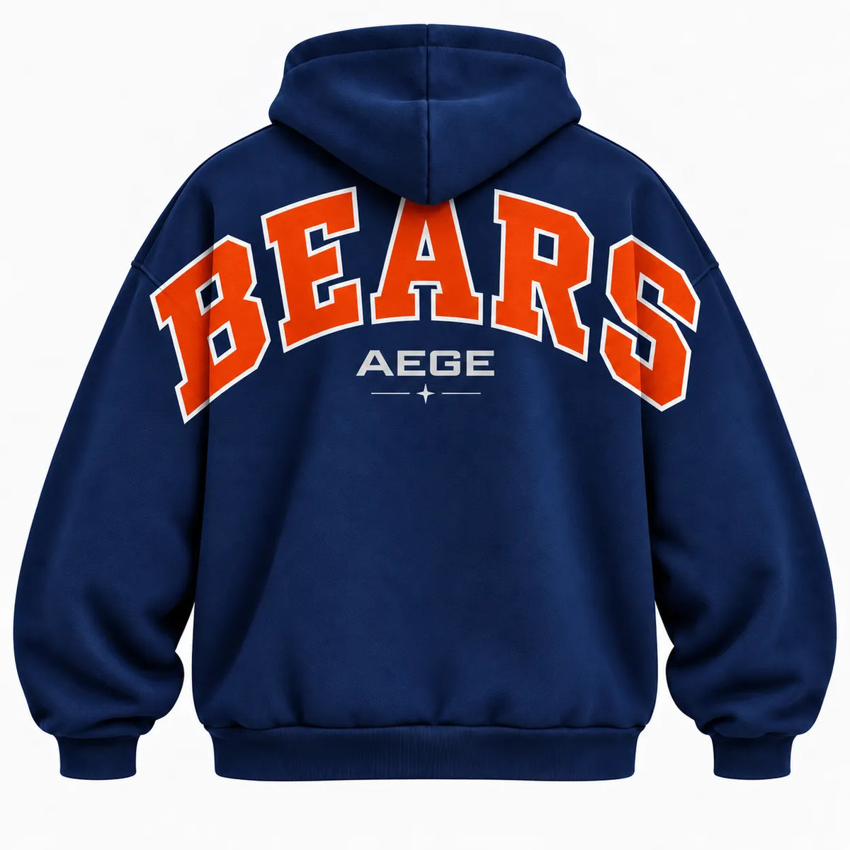 CHICAGO BEARS AIRY CLOUD FEEL OVERSIZED BACK GRAPHIC HOODIE