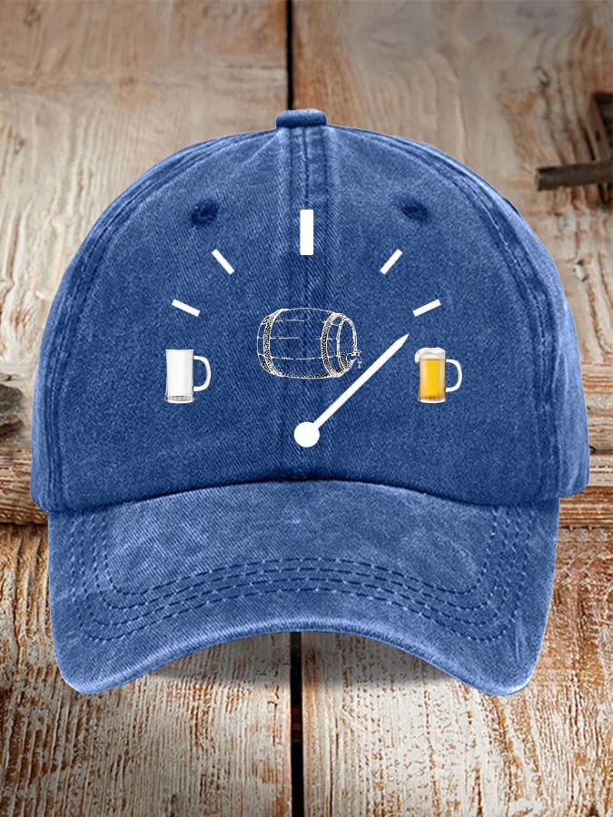 Unisex Oktoberfest Beer Print Printed Washed Distressed Hat