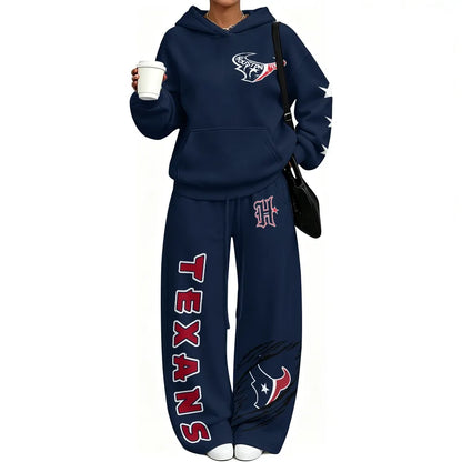 Houston Texans Vintage Plush Hoodie set | NFL