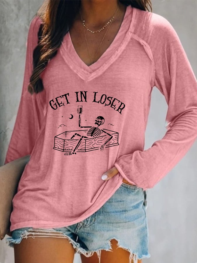 Women's Get In Loser Casual T-Shirt