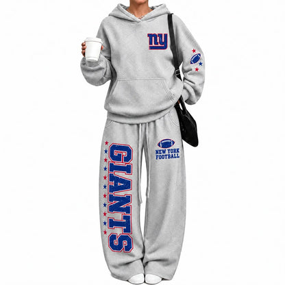 New York Giants-Vintage Plush Hoodie set
