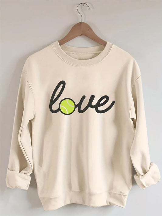 Women's Tennis Love Casual Sweatshirt