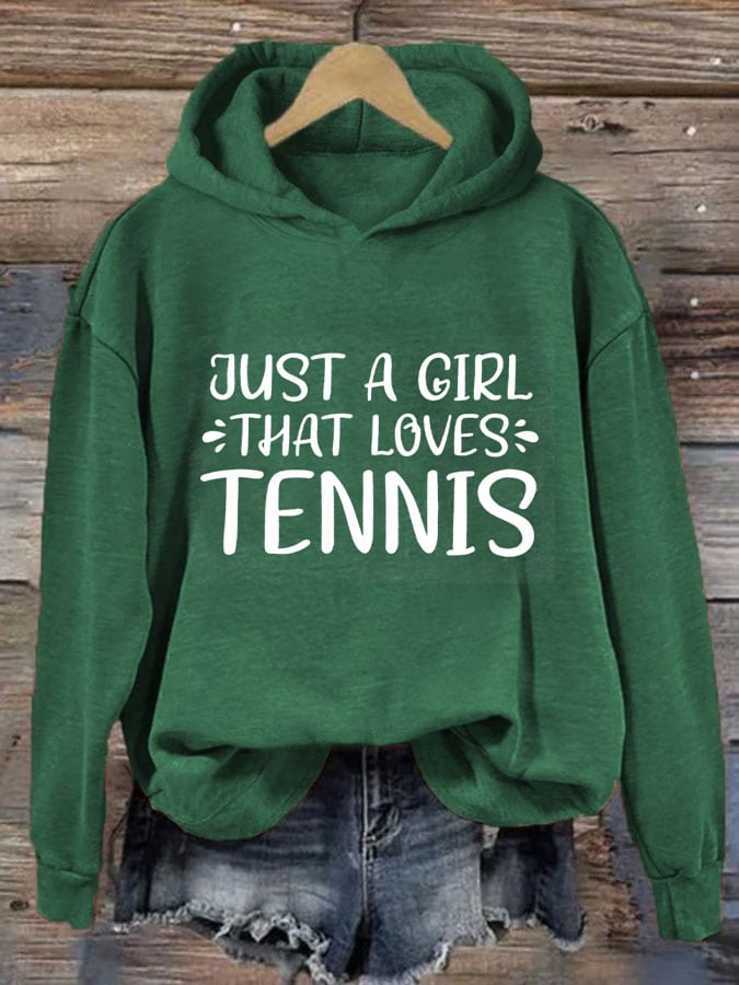 Women's Just a girl that loves tennis sweatshirts