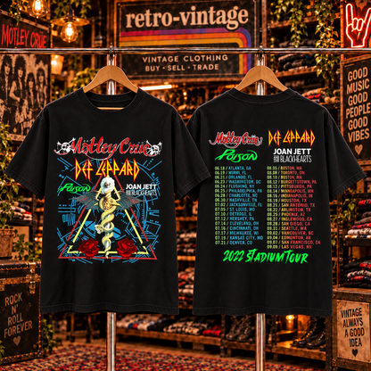 Vintage Mötley Crüe Band Concert T-Shirt