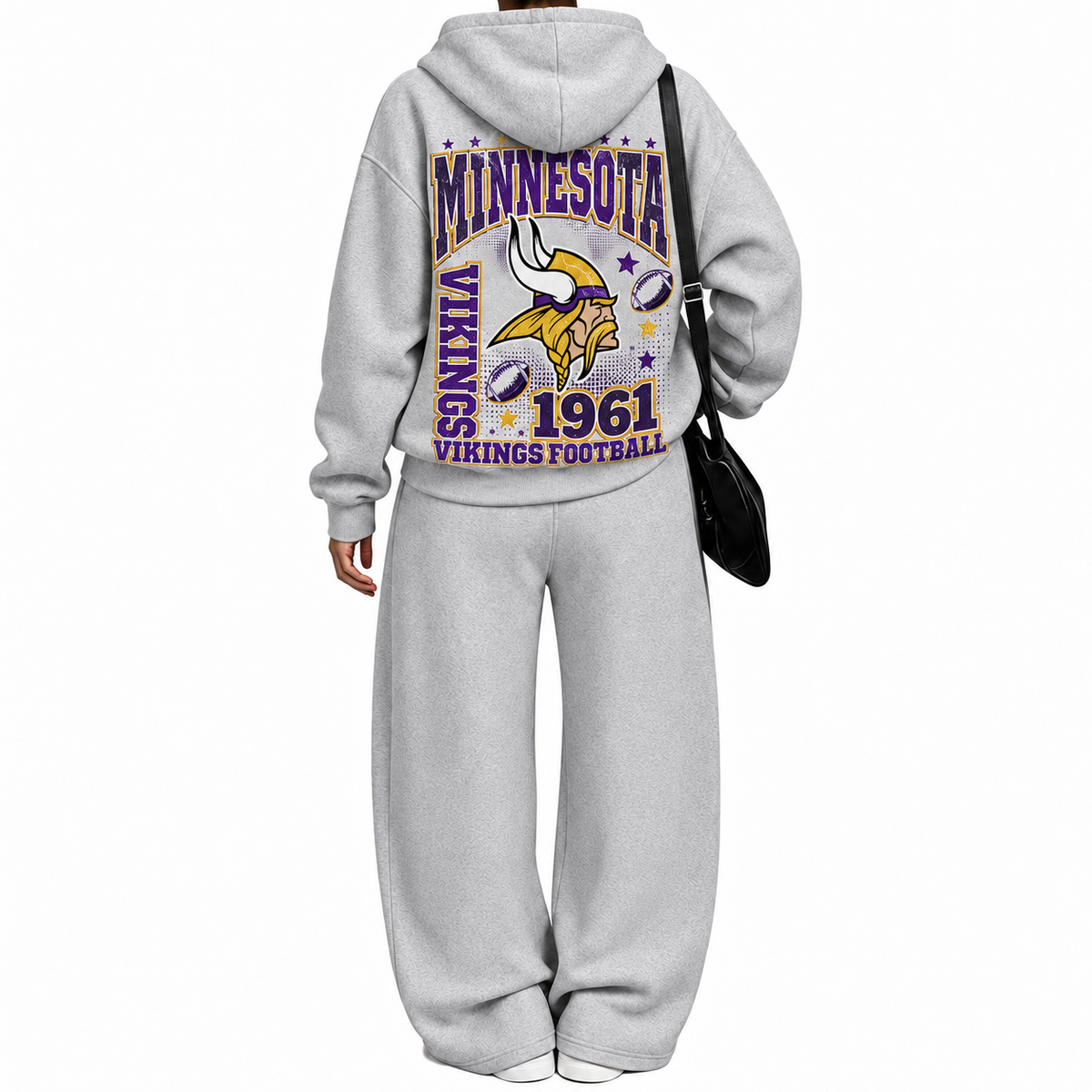 Minnesota Vikings-Vintage Plush Hoodie set