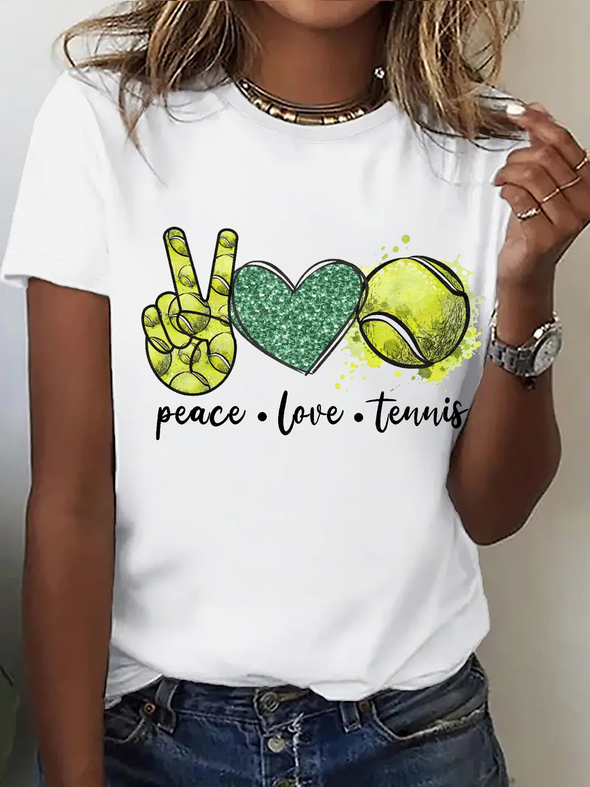 Women's Apres Tennis Print T-shirt