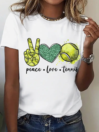 Women's Apres Tennis Print T-shirt