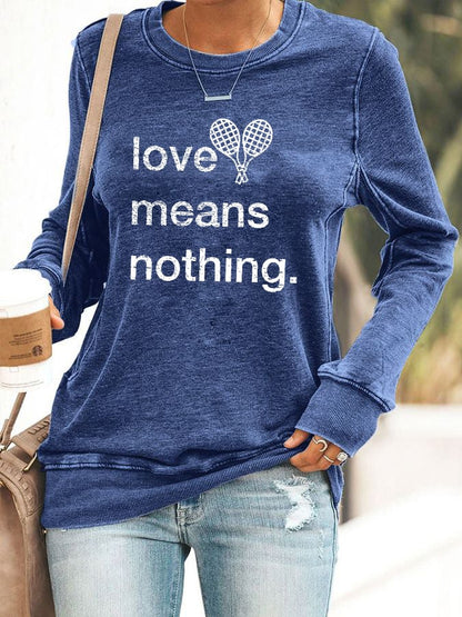 Women's tennis casual sweatshirt