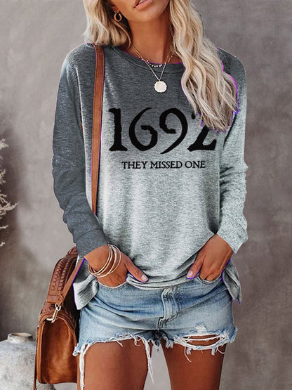 Women's 1692 They Missed One Salem Witch Tie Dye Print Sweatshirt