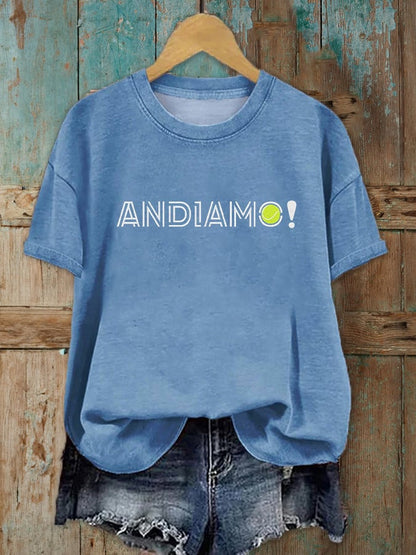 Women's Tennis Lover Printed T-Shirt