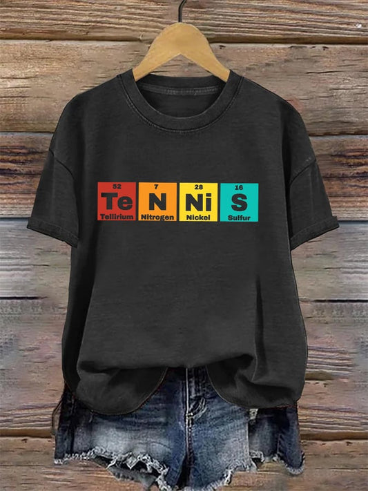 Women's Tennis Print T-Shirt