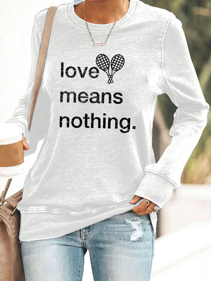 Women's tennis casual sweatshirt