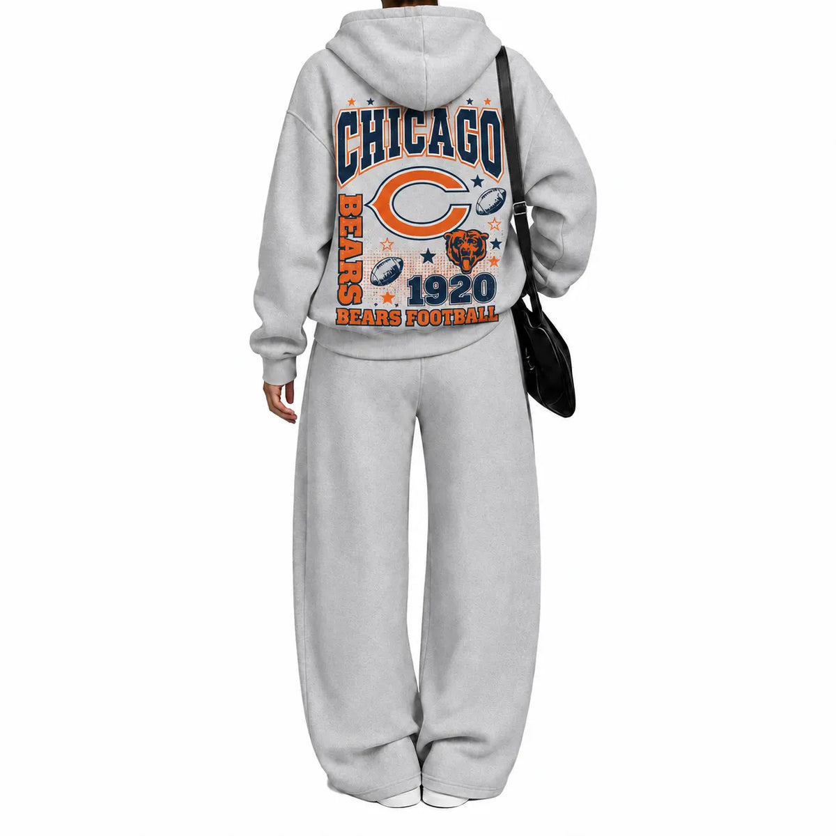 Chicago Bears-Vintage Plush Hoodie set