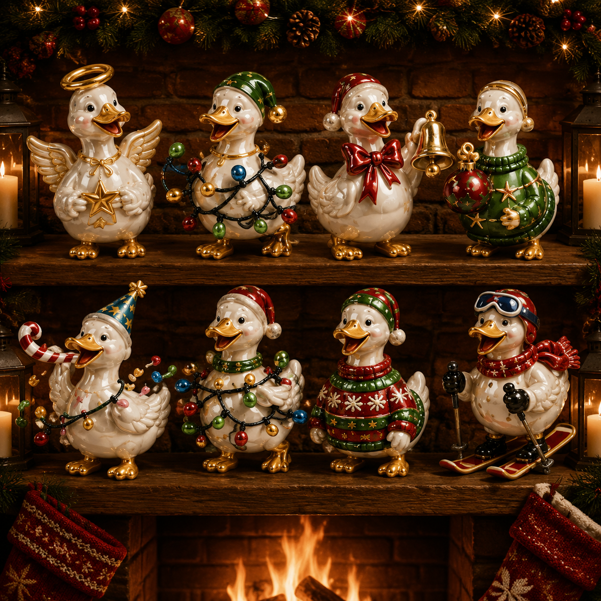 Duck 24-Day Advent Calendar – Christmas Countdown Collectible Figurines