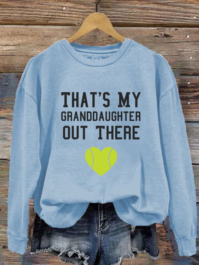 Women's That's my granddaughter out there Tennis sweatshirt