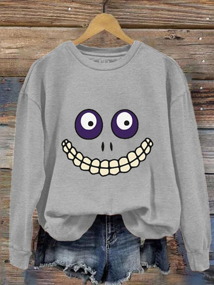 Women's Halloween Print Sweatshirt