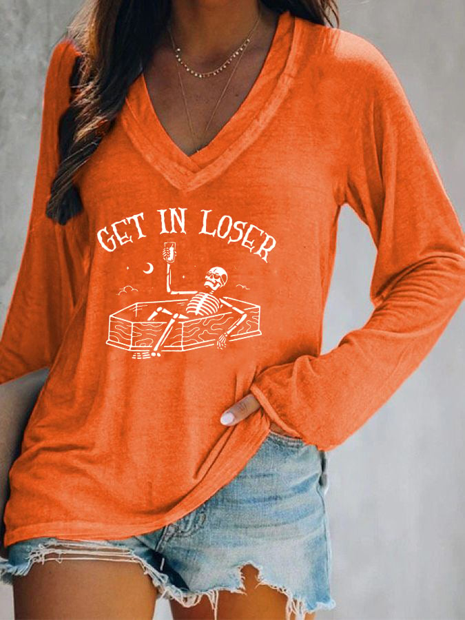 Women's Get In Loser Casual T-Shirt