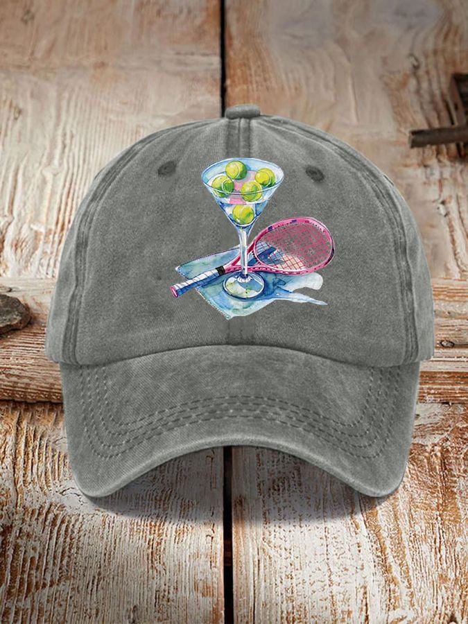 Unisex Funny Tennis Tennis Lover Print Hat