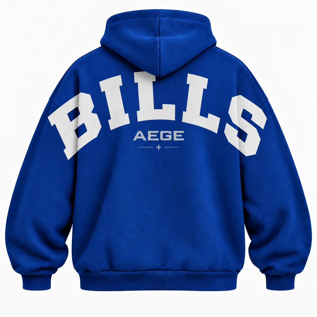 BUFFALO BILLS AIRY CLOUD FEEL OVERSIZED BACK GRAPHIC HOODIE