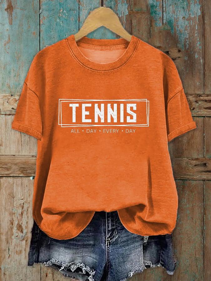 Women's All Day Every Day Tennis Printed T-Shirt