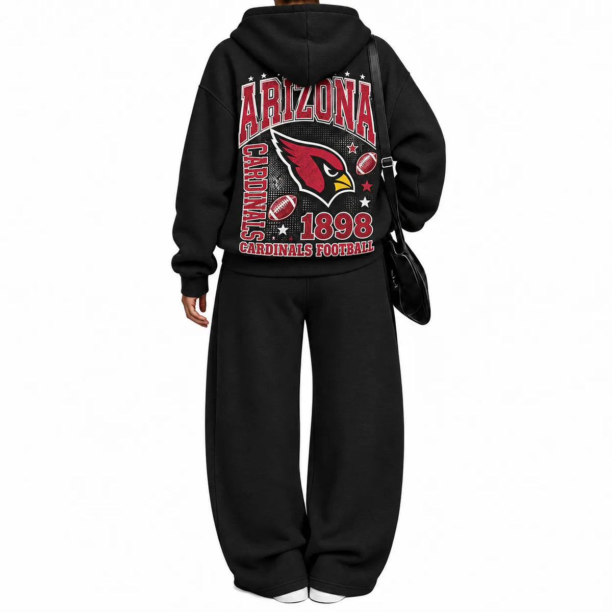 Arizona Cardinals-Vintage Plush Hoodie set