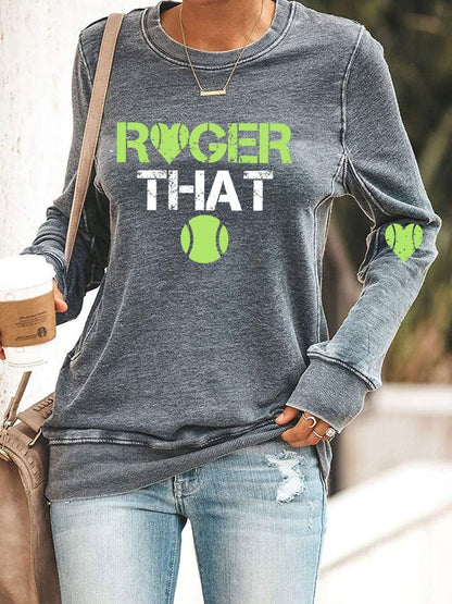 Women's tennis casual sweatshirt