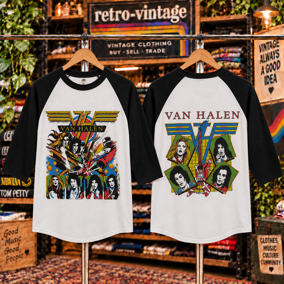 Vintage Van Halen Raglan T-Shirt