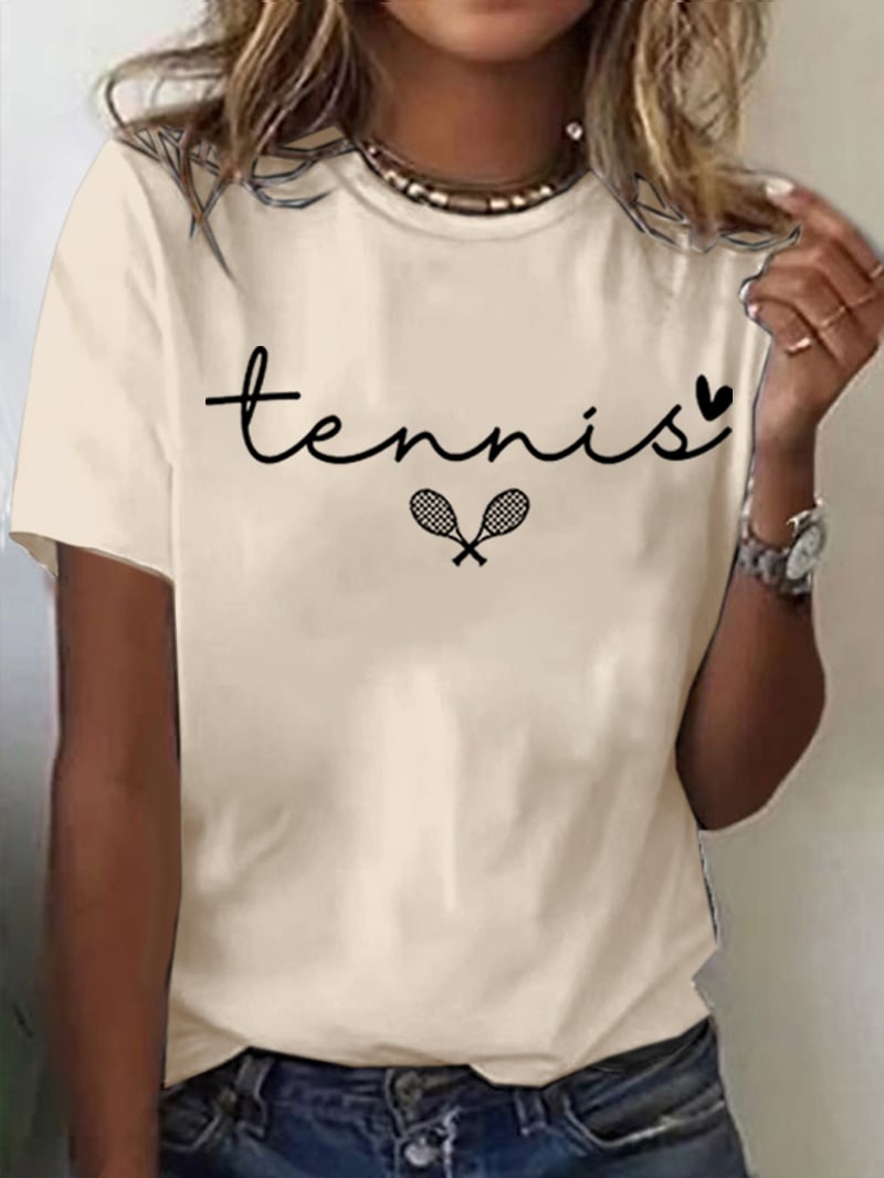 Women's Tennis Print T-shirt