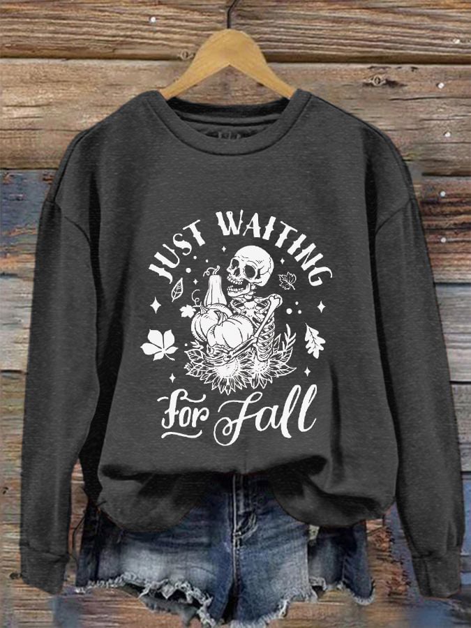 Women's Just Waiting For Fall Casual Sweatshirt