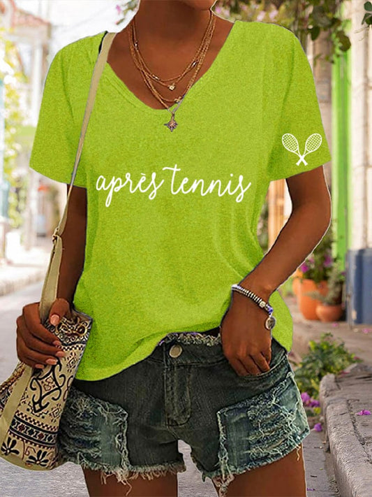 Women's Tennis Print T-shirt