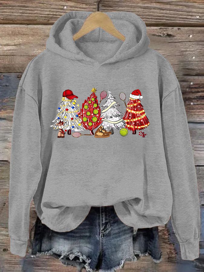 Women's Christmas Tennis Casual Hoodie